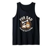 Homme Fur Dad Powered by Treats and Tail Wags Cute Pets Dad Père Débardeur