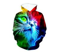 Homme Galaxie Impression Numérique Sweat à Capuche à Manches Longues Sport Cardigan à Capuche Taille Plus