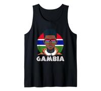 Homme Gambie, Drapeau gambien, garçon gambien, garçon Africain, Adolescent gambien Débardeur
