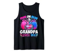 Homme Gender Reveal Grandpa Team, Rose ou Bleu, qu'en Pensez-Vous ? Débardeur