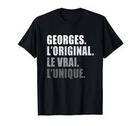 Homme Georges L'original Le Vrai L'unique Cadeau Personnalisé T-Shirt