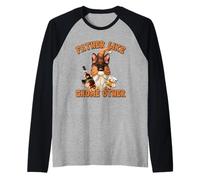 Homme German Shepherd Whiskey Dad Saying for Fathers Day GNOME Manche Raglan