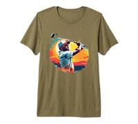 Homme Golf Guy Graphic Eighteen Holes pour garçons T-Shirt Haut de Gamme