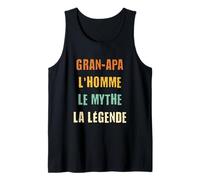 Homme Gran-apa Guadeloupéen en Créole Cadeau Papy Guadeloupe Homme Débardeur