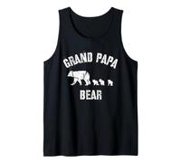 Homme Grand Papa Ours vintage avec 3 petits cadeaux pour grand-père Débardeur