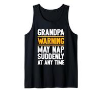 Homme Grandpa Warning May Nap Suddenly Retired Funny Grandpa Débardeur