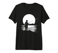 Homme Graphique du pêcheur T-Shirt Haut de Gamme