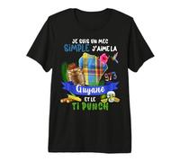 Homme Guyane 973 Madras Colibri Ti Punch Apéro pour Mec Sympa T-Shirt Haut de Gamme