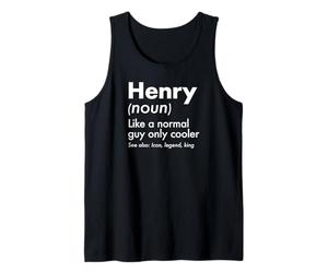 Homme Henry Like A Normal Guy Only Cooler Legend King Prénom Débardeur