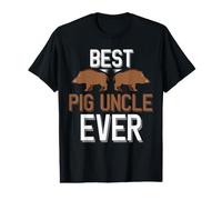 Homme Hog Hunting Best Pig Oncle Ever T-Shirt Graphique avec Valeur