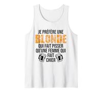 Homme Humour apéro bière Phrase drôle bistrot Alcool beauf Débardeur