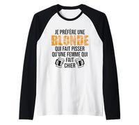 Homme Humour apéro bière Phrase drôle bistrot Alcool beauf Manche Raglan