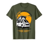 Homme Humour Chauffeur Van Humour Cadeau Van Life T-Shirt, Homme, Olive, S