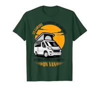 Homme Humour Chauffeur Van Humour Cadeau Van Life T-Shirt, Homme, Vert Forêt, S