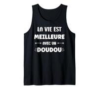 Homme Humour citation Doudou Nom la vie est meilleur avec Doudou Débardeur