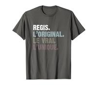 Homme Humour Idée Cadeau Personnalisé Prénom Regis T-Shirt, Homme, Asphalte, L