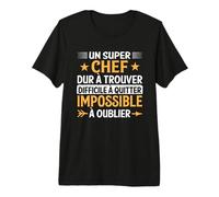 Homme Humour Manager Super Chef d'équipe T-Shirt Haut de Gamme
