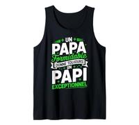 Homme Humour Papi Exceptionnel Message Fête des Grands-Pères Papi Débardeur