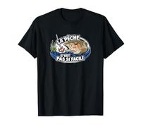 Homme Humour Pêche Truite Pêcheur C'est Pas Si Facile T-Shirt
