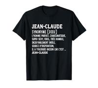 Homme Humour Prénom Personnalisé Jean-Claude Définition T-Shirt