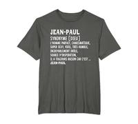 Homme Humour Prénom Personnalisé Jean-Paul Définition T-Shirt