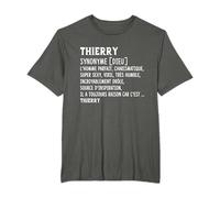 Homme Humour Prénom Personnalisé Thierry Définition T-Shirt