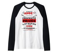Homme Humour Saint Propriété Privée Amour Saint Valentin Homme Manche Raglan