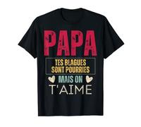 Homme Idée cadeaux papa fête des père beau papa papy grand père T-Shirt