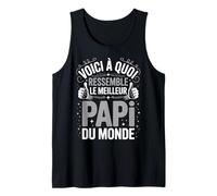 Homme Idée Humoristique Papi Fête des Pères Motif Meilleur Papi Débardeur