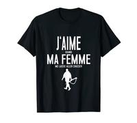 Homme J'aime Ma Femme - Chasseur Drôle Mari Chasser Deguisement T-Shirt