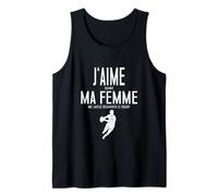 Homme J'aime Ma Femme - Rugby Fan Drôle Ballon Mari Rigolo Deco Débardeur