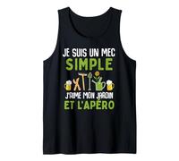Homme Jardin mec simple apéro cadeau jardinage paysagiste drole Débardeur