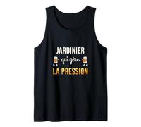 Homme Jardinier Qui Gère La Pression Humour Jardinier Cadeau Bière Débardeur