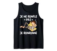 Homme Je Ne Ronfle Pas Cadeau Tee Shirt Pyjama Humour Chat Sieste Débardeur