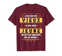 Homme Je Ne suis Pas Vieux Je suis Juste Jeune Cadeau Papa T-Shirt, Homme, Marron, XXL