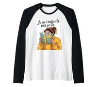 Homme Je Ne T’entends Pas Je Lis Humour Femme Lectrice Livre Manche Raglan