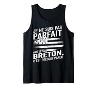 Homme Je suis Breton Humour Cadeau Original Anniversaire Bretagne Débardeur