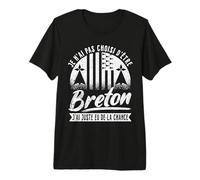 Homme Je suis Breton Humour Hommes de la Bretagne T-Shirt Haut de Gamme
