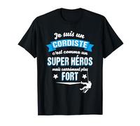 Homme Je suis cordiste et c'est un métier de super héros T-Shirt