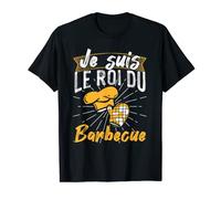 Homme Je suis le roi du Barbecue Papa BBQ Fête Des Pères Griller T-Shirt