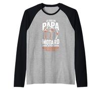Homme Je suis Un Papa Motard Cool Manche Raglan