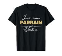 Homme Je suis un parrain qui déchire cadeau parrain T-Shirt