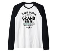 Homme Je Vais Encore Être Grand Frère 2027 Drôle Annonce 3ème Bébé Manche Raglan