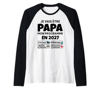 Homme Je Vais Être Papa 2027 Annonce Grossesse Papa Bébé en Route Manche Raglan