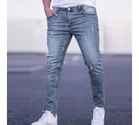 Homme Jean Skinny À Rayures Déchiré Effiloché 28,30,32,36,34UnicoloreJean