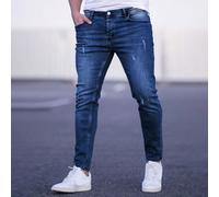 Homme Jean Skinny À Rayures En Coton Déchiré Effiloché 28,30,32,36,34UnicoloreJean