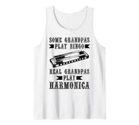 Homme Joueur d'harmonica Funny Vintage Blues Music Harmonicist Débardeur