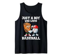 Homme Just a Boy Who Loves Baseball Maillot de baseball pour garçon Débardeur