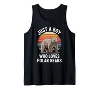 Homme Just A Boy Who Loves Polar Bears Arctic Fan Kids Polar Bears Débardeur