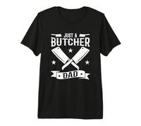 Homme Juste Un Boucher Papa Omnivore Viande T-Shirt Haut de Gamme